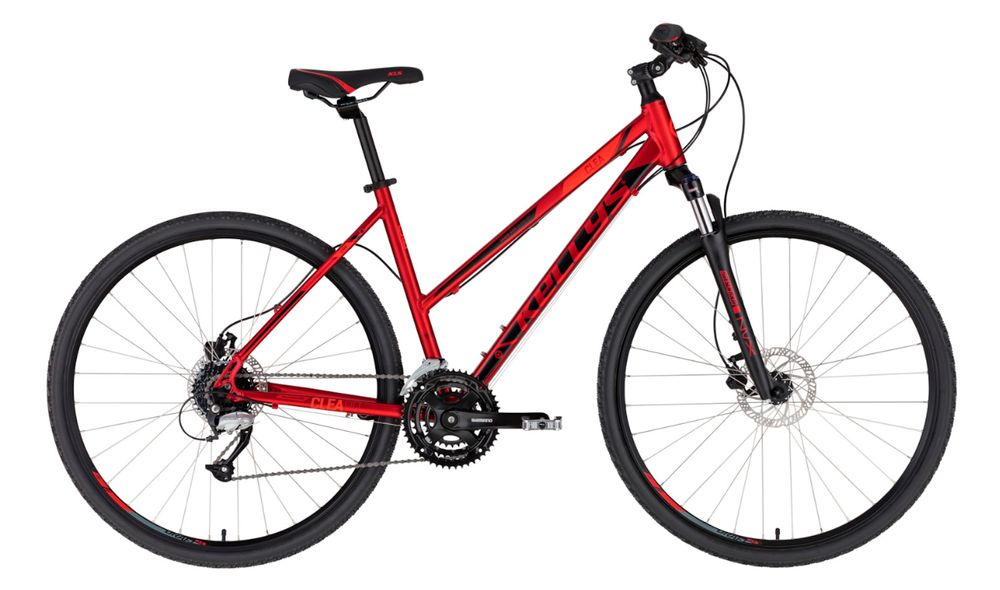 Rower crossowy Kellys CLEA 90 Dark Red - sklep Śląsk