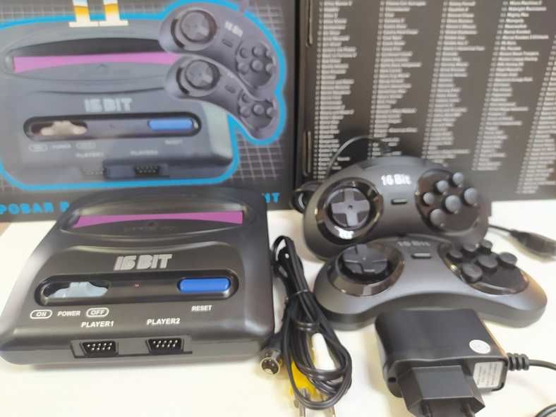 Приставка 252 игры Sega Mega Drive 2 Mortal Kombat 16 bit BattleToads