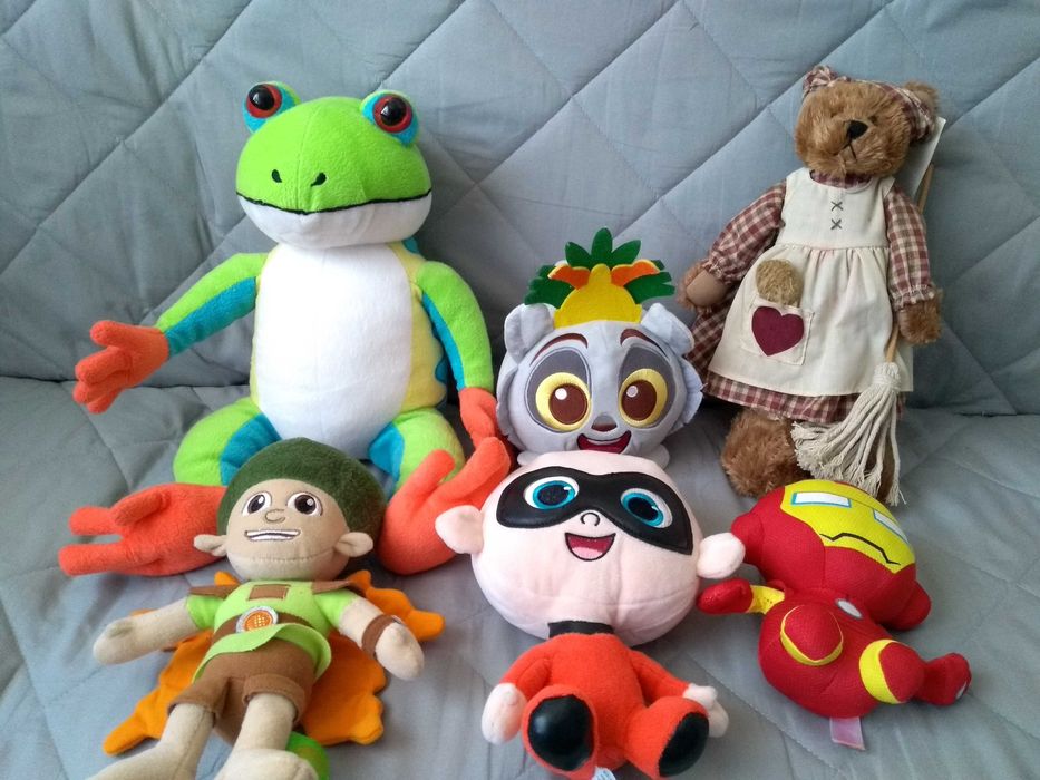 Zestaw maskotek pluszaków mix 6 sztuk za 19 zł