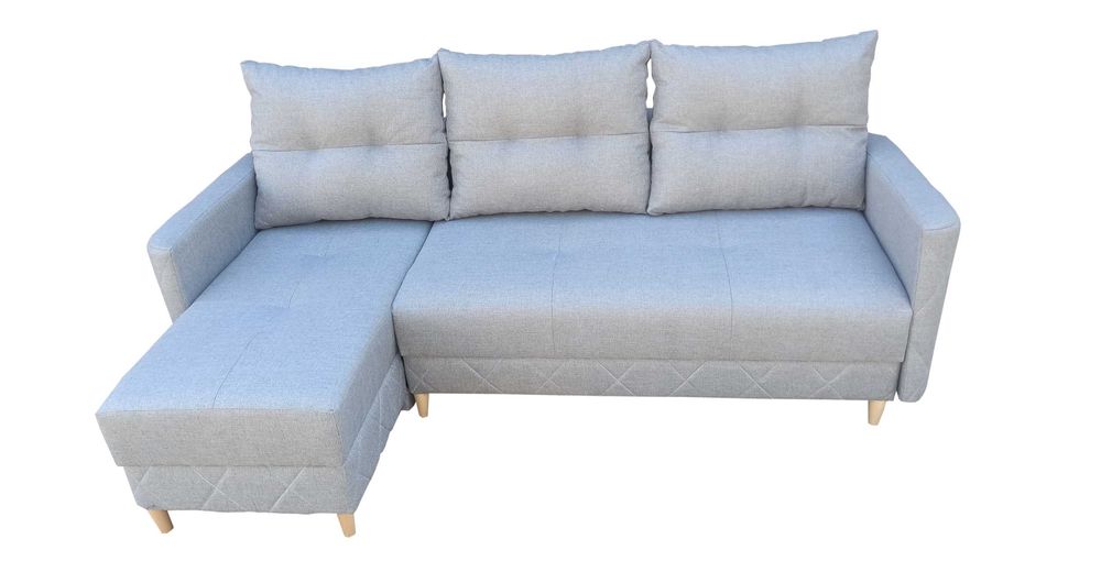 Narożnik Sofa USZAK +, AUTOMAT, 2 Pojemniki, Pikowany, Transport