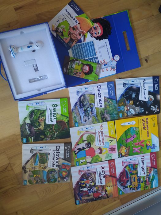 Zestaw Albik Albi piórko + 8 książek