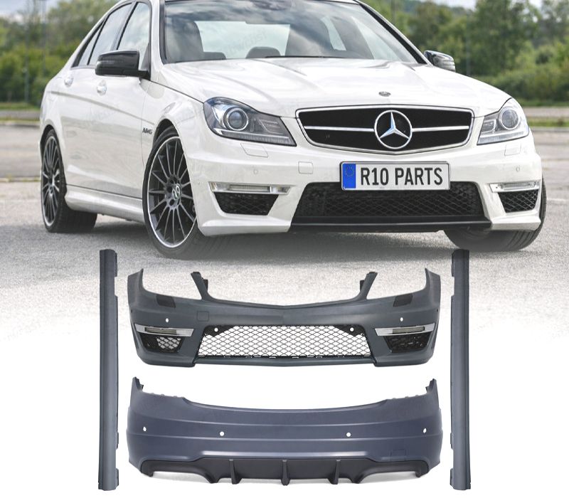 KIT DE CARROÇARIA MERCEDES CLASE C W204 11-15 LOOK C63 AMG