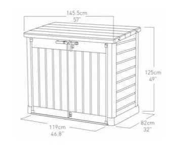 Duża Skrzynia Ogrodowa 1200 XL KETER STORE IT OUT MAX