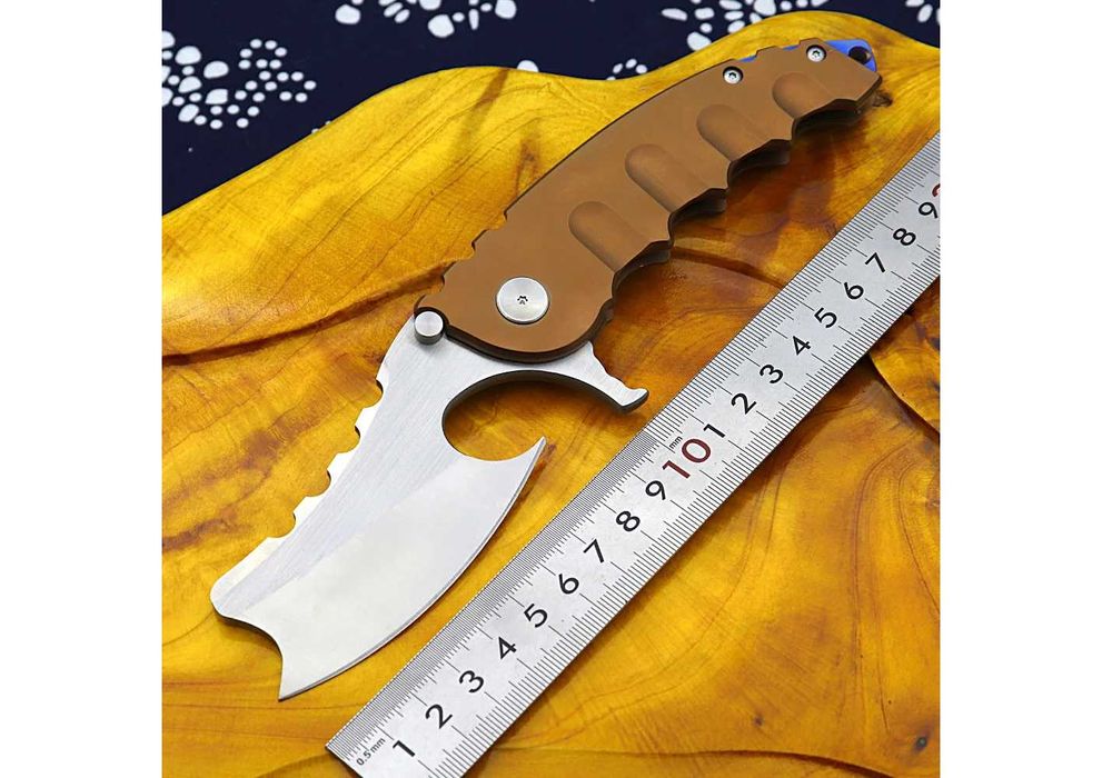 Duży nóż składany wojskowy, myśliwski, wędkarski