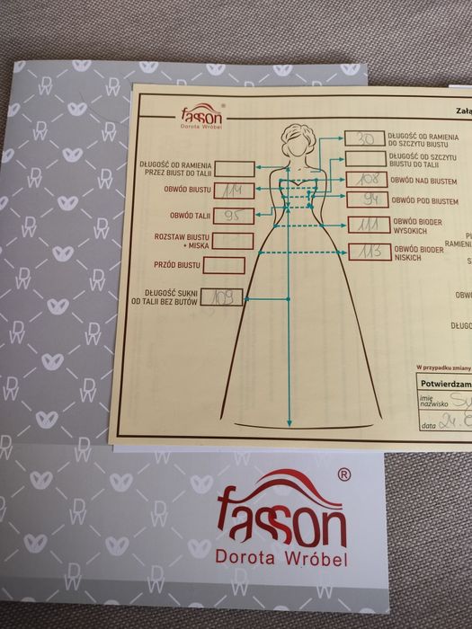 Suknia ślubna Fasson Dorota Wróbel