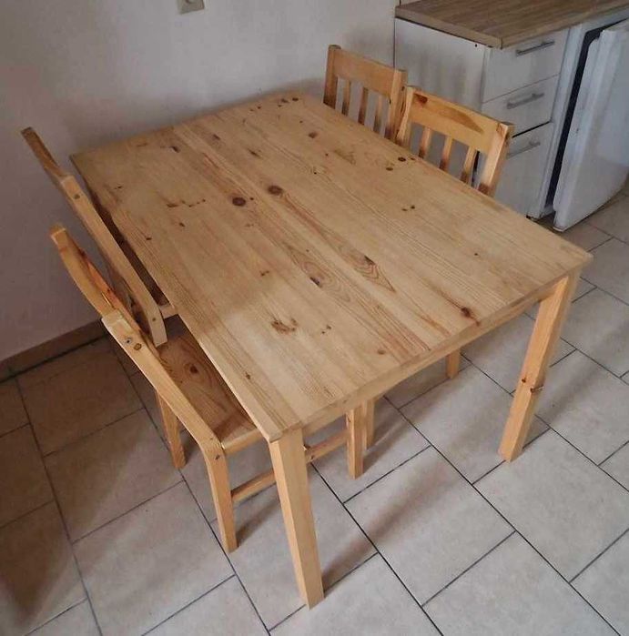 JYSK - TYLSTRUP D118 stół sosna + 4 TYLSTRUP krzesła sosna