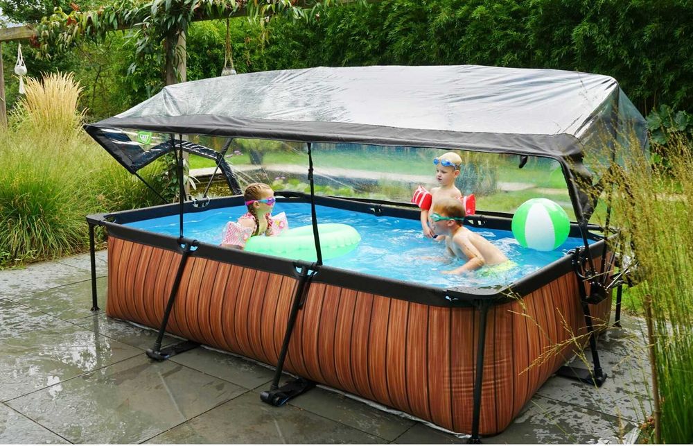 Басейни каркасні EXIT з куполом або тентом, 220х150х65, 300х200х65 см