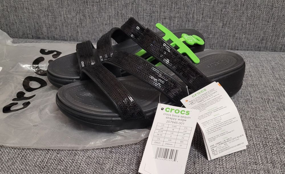 Crocs 7, 8, w8, crocs 38, жіночі крокси чорні Оригінал