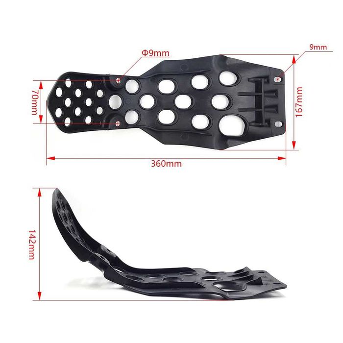Proteção de Motor Kawasaki KX250F de 2009 a 2020 - Placa de Proteção