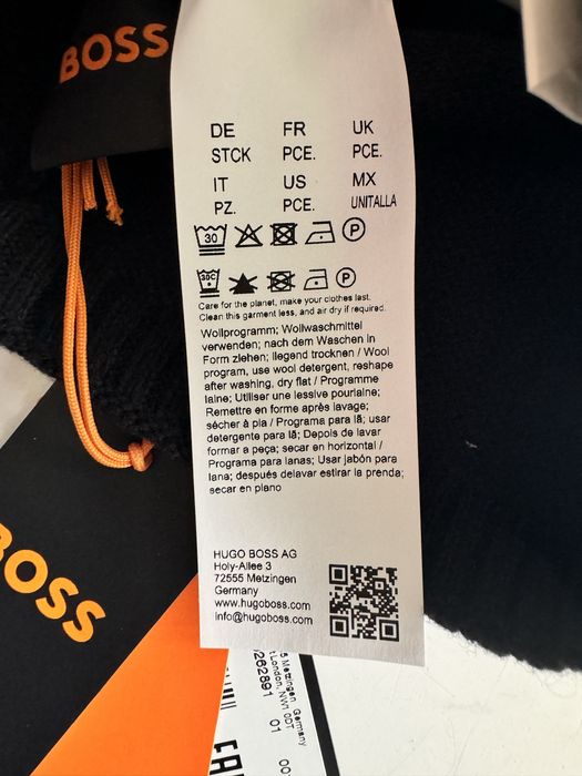 Шапка Boss, оригінал. Чорна