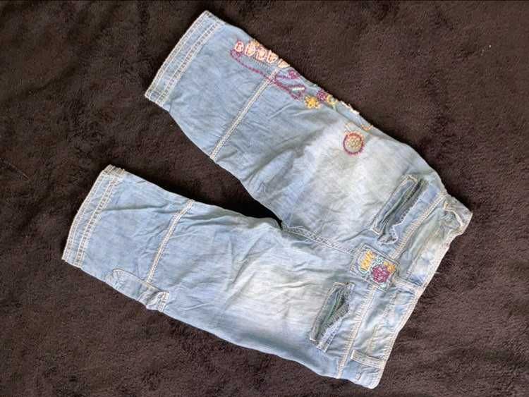 NEXT jeansy 3/4 dla dziewczynki r 116