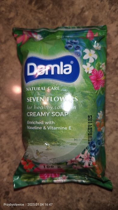 Mydło naturalne damla,20szt z wazeliną i witaminą E