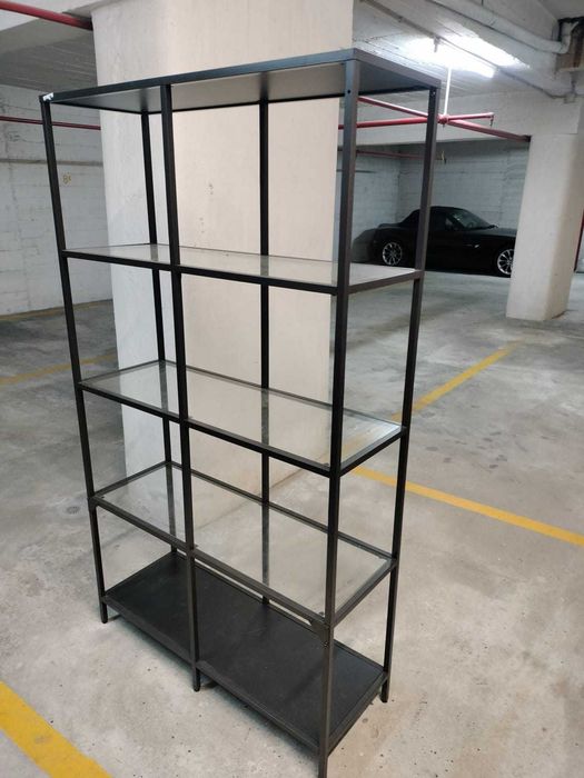 Estante IKEA Vittsjö metal e vidro 175Ax100Lx36P - Tenho 2 unidades