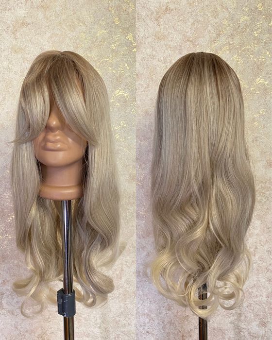Довга косплей перука блонд омбре