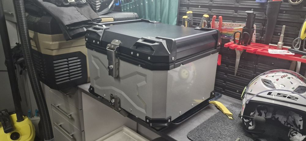 Kufer motocyklowy 55l aluminiowy aluminium skrzynia Adventure