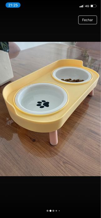 Comedouro elevado para pets