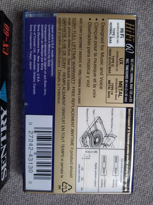 Аудиокассеты касеты аудио кассеты новые sony