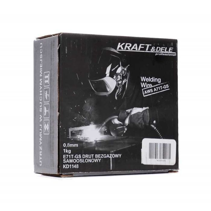 Drut spawalniczy bezgazowy samoosłonowy 0,8mm 1kg KRAFT&DELE KD1148