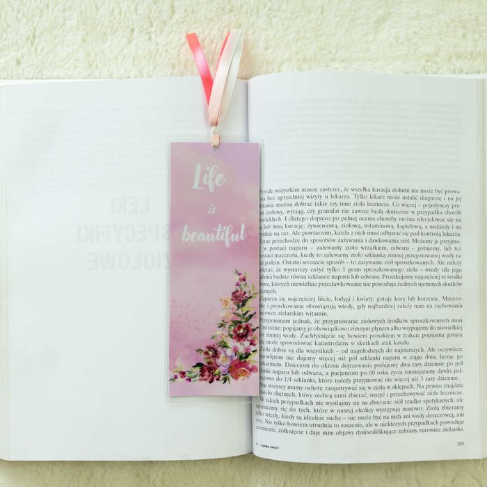 Zakładka do książki - life is beautiful
