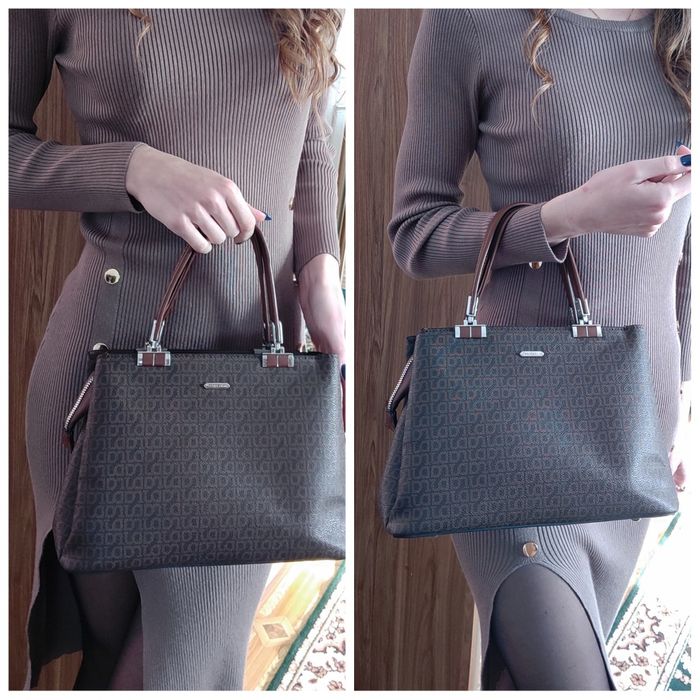 Кожанная женская сумка David Jones. Жіноча Шкіряна сумка 30*20*15