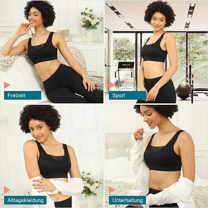 Nowy zestaw 3 sztuk damski biustonosz sportowy / top / Vertvie !S!-50%