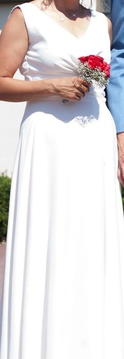 Suknia ślubna delikatna lekka 36/38 160 +6cm