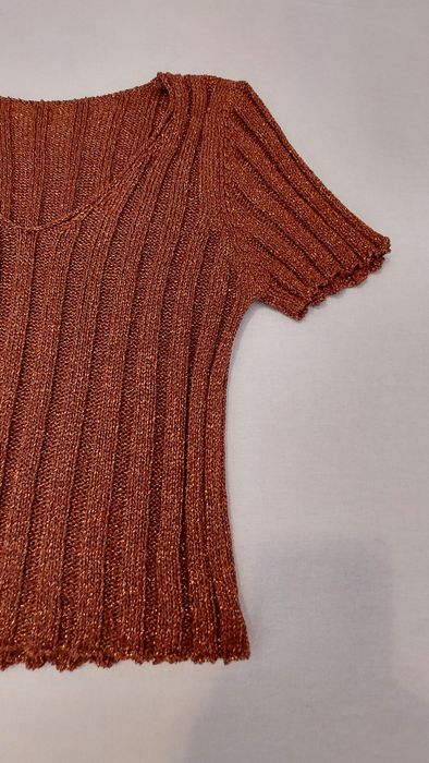 Camisola  castanha malha  s/ marca