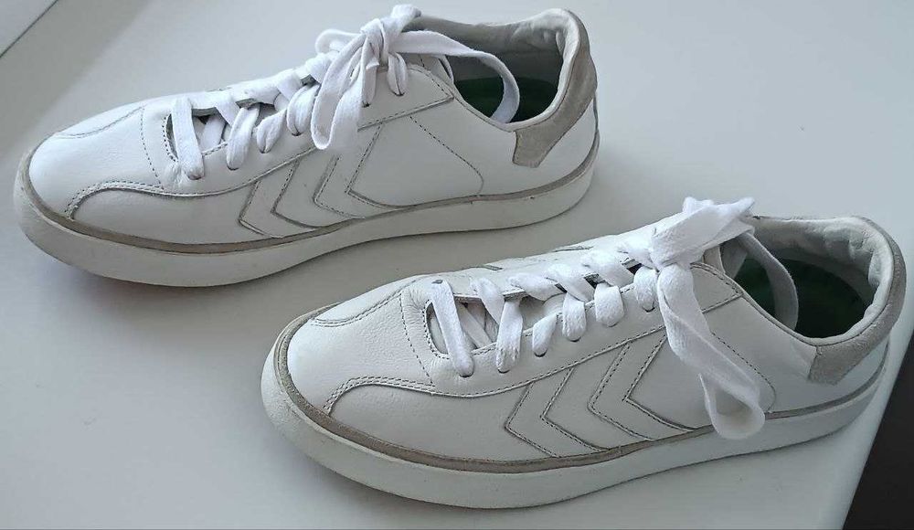 ШКІРА! Кросівки, кеди, мокасини унісекс бренду Hummel Hive (Данія) 36р