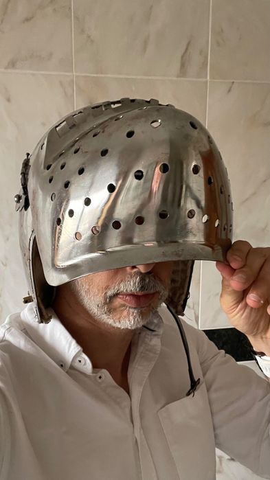 Capacete (Elmo) Medieval de Combate – HEMA, Esgrima Histórica, LARP