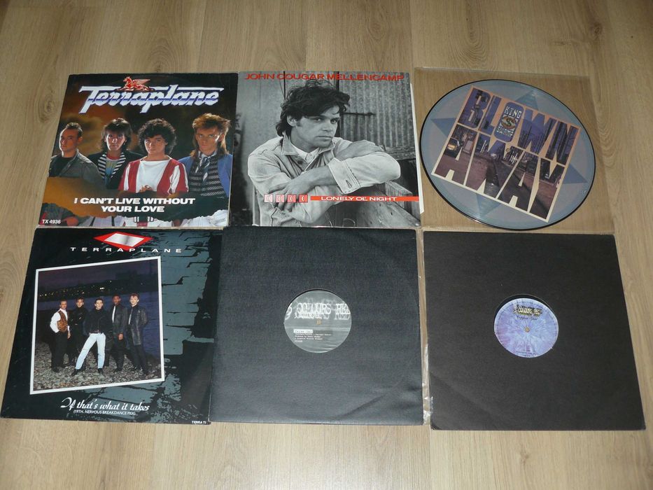 Фірмові вінілові 7', 12' сингл платівки (вініли), (pop,rock,metal)