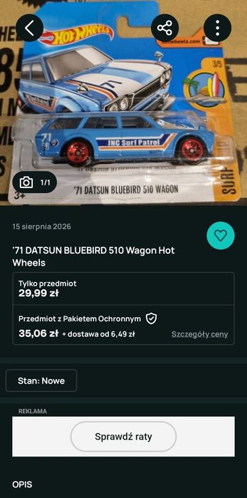 Modele ze zdjęć Hot wheels