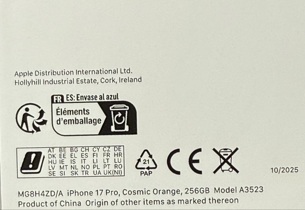 B-MOBILE Iphone 17 PRO 256GB Orange  Blue SILVER etui szklo gratis