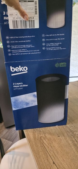 Новий оригінальний фільтр Beko ATP7100HF для очищувача повітря (HEPA 13)