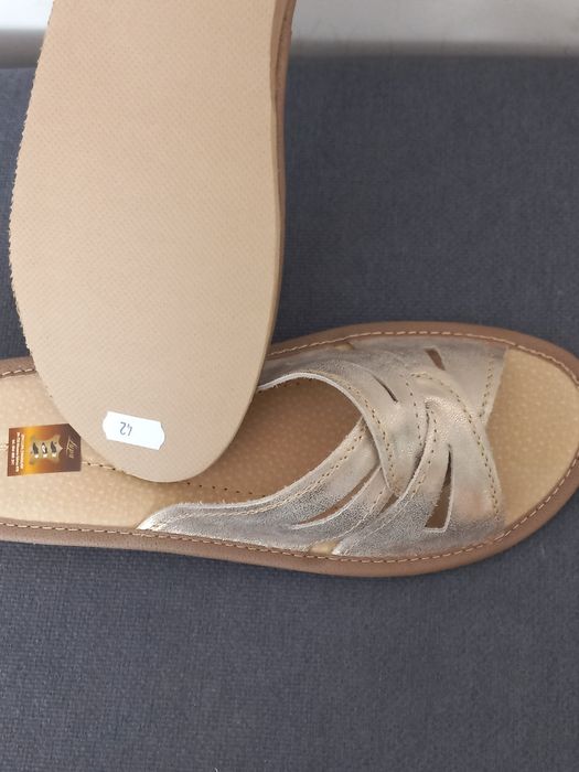 Pantofle damskie,rozmiar 42,skóra