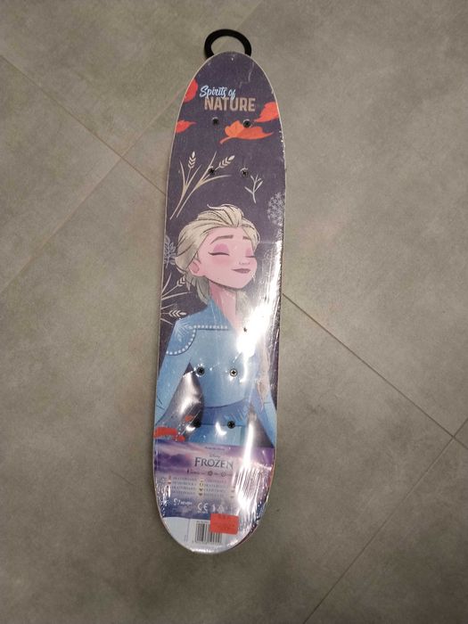 DESKOROLKA DREWNIANA dla dzieci deska 61cm FROZEN Kraina lodu