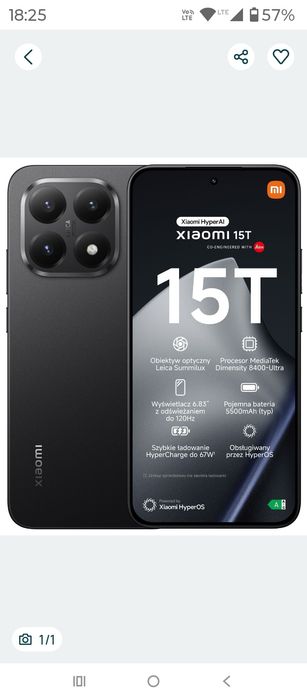 Nowy Xiaomi 15T 5G 12/512