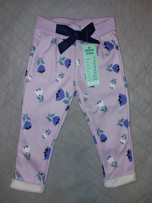 Nowe spodnie dresowe dziewczęce PEPCO 92