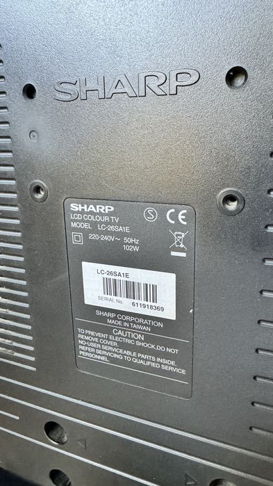 Telewizor Sharp LC-26SA1E + dekoder dvbt
