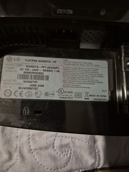 Монітор LG до  комп'ютера