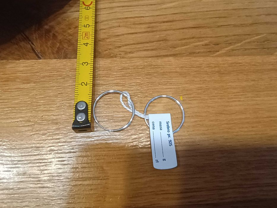 Kolczyki koła malutkie 19 mm srebrne