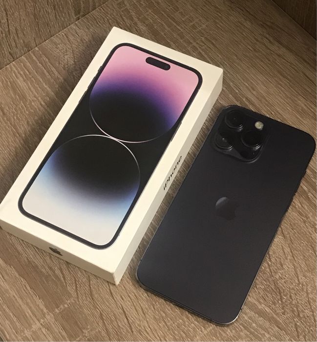 iPhone 14 pro Max 256 gb ,purple   neverlock.