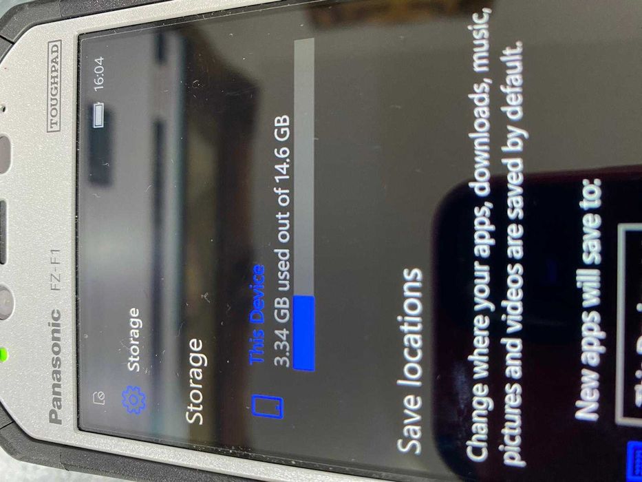 Panasonic Toughpad FZ-F1 Windows 10 16GB Wi-Fi Bluetooth Barcode 2GB