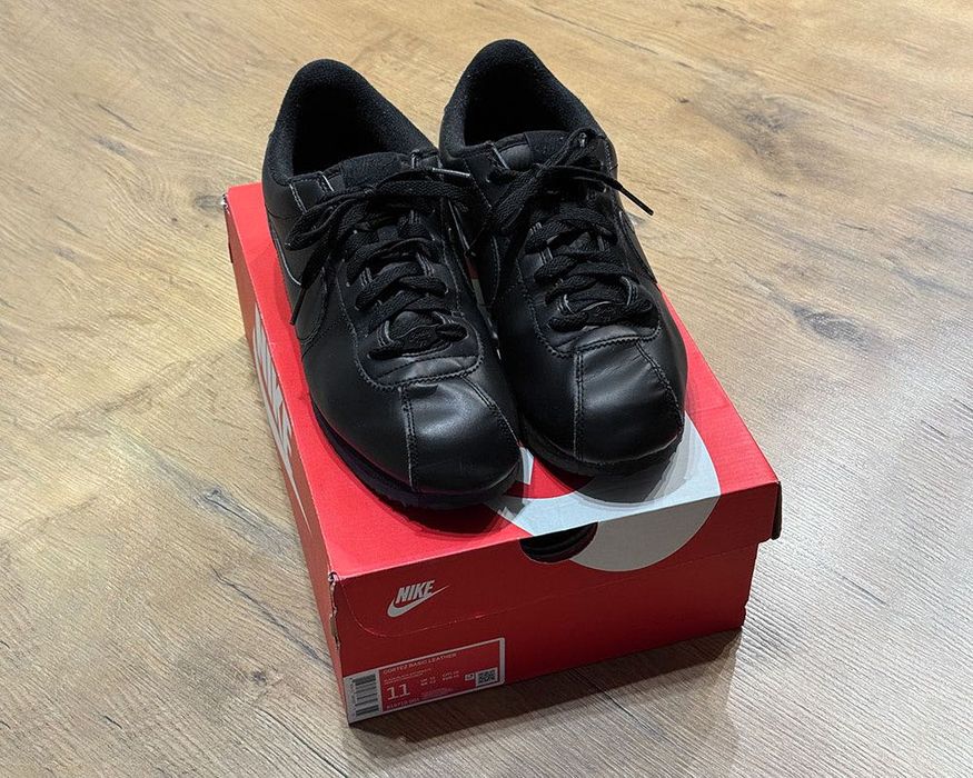 Buty Nike Cortez Basic Leather Triple Black r. 45 (29 cm)