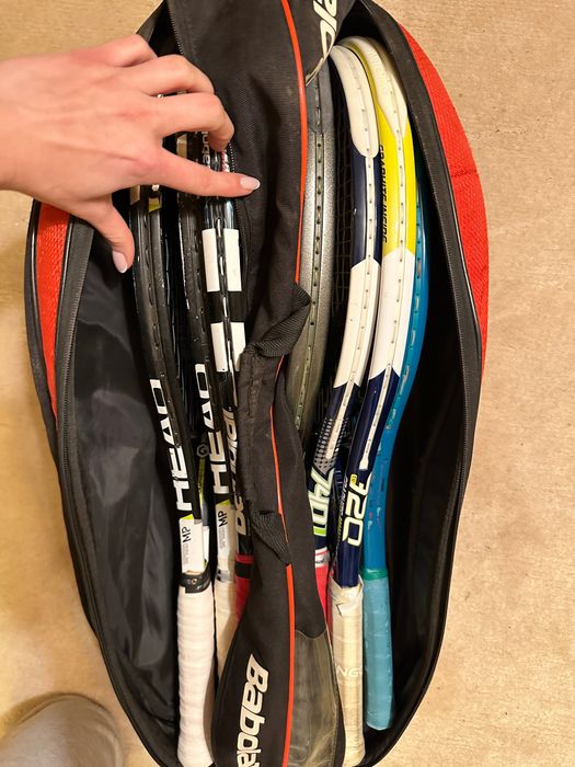 Zestaw tenisowy Plecak Babolat + 7 Rakiet (2x Head Graphene XT Speed)