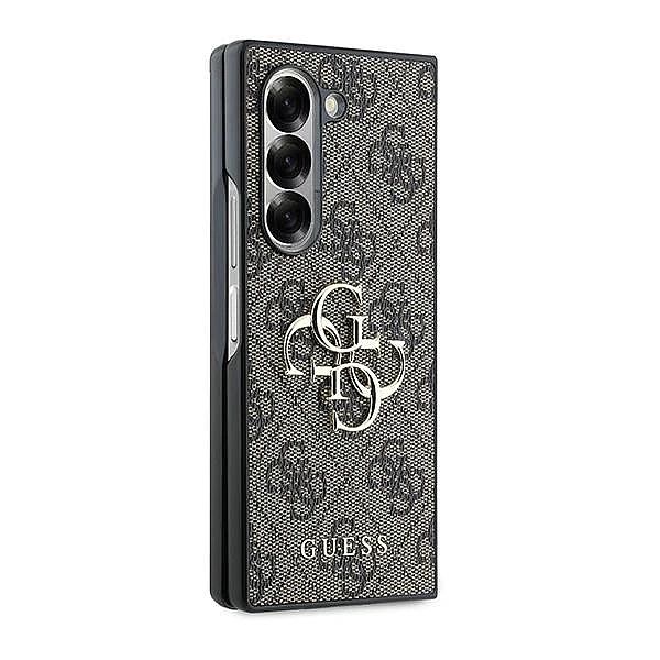 Etui Guess Leather 4G Metal Logo na Samsung Galaxy Z Fold 6 - brązowe