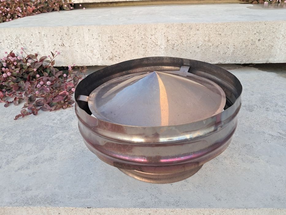 Chapeu de inox 200mm (lareira / forno / churrasqueira)