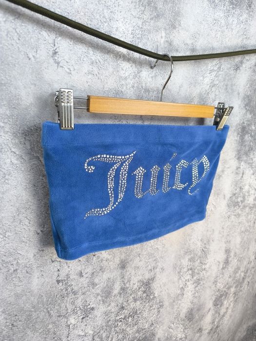 Топ бандо велюровий зі стразами Juicy couture