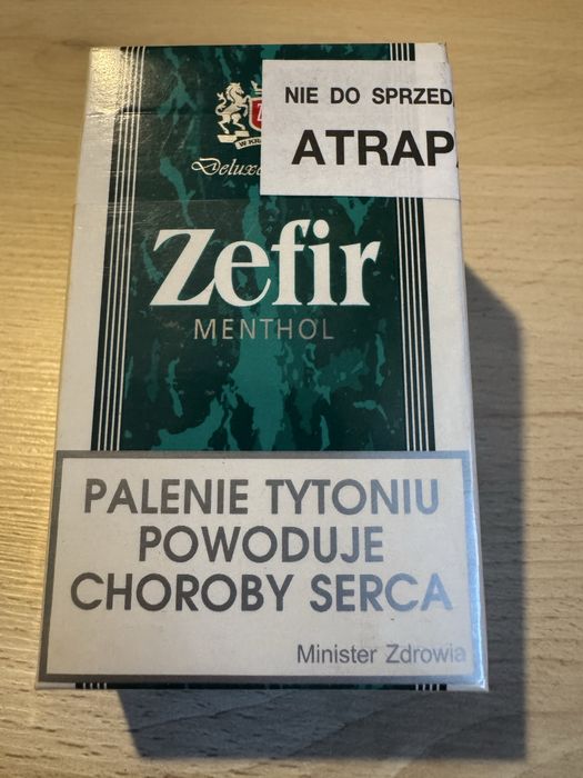 Atrapa papierosów Zefir  dla kolekcjonera