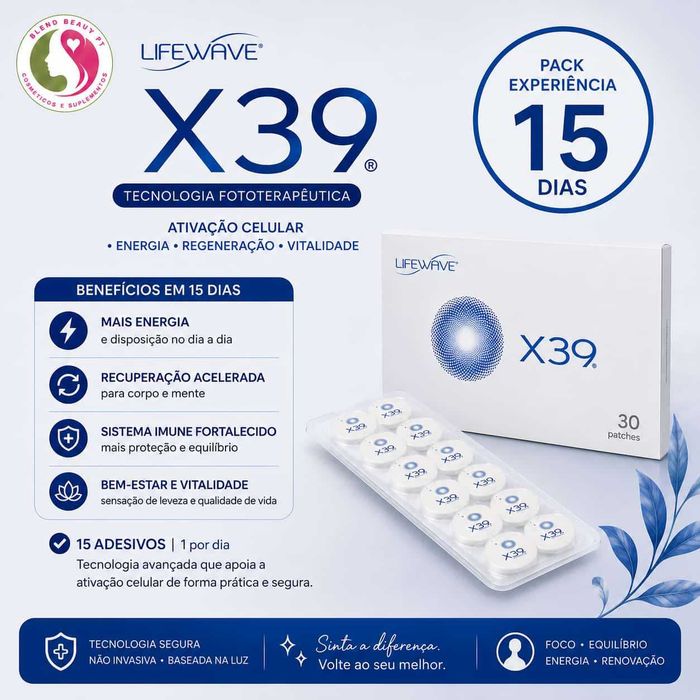 Adesivos Fototerapêuticos LifeWave X39 - Packs de Experiência e Renovação (7, 15 e 30 Dias)