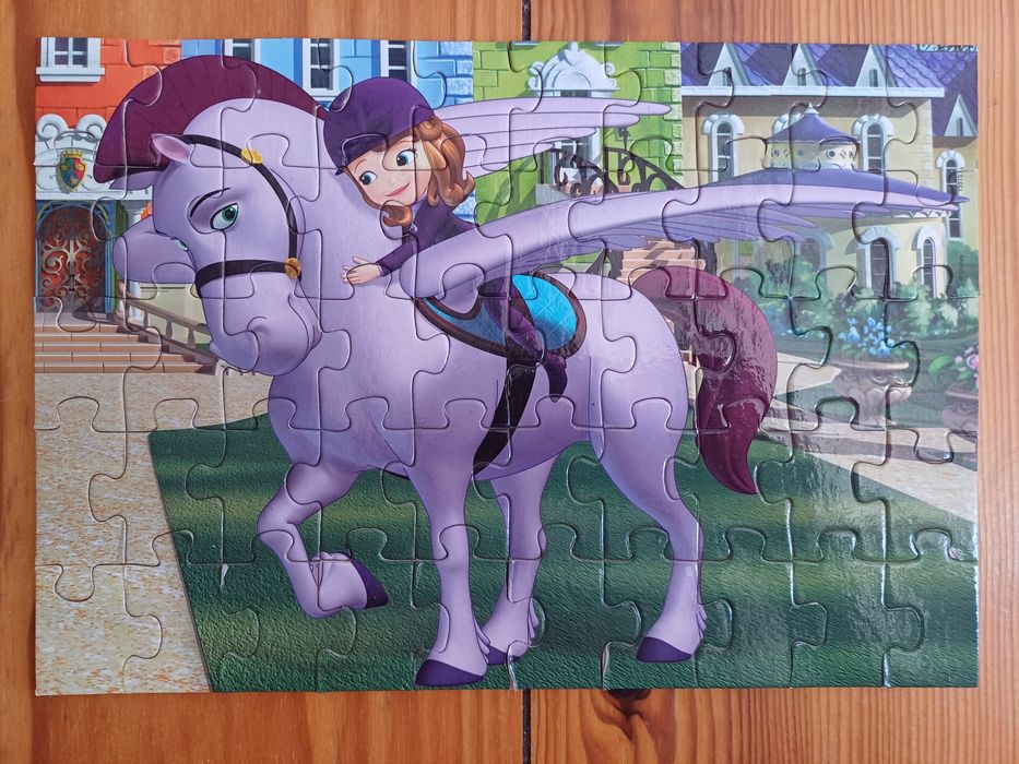 Puzzles de madeira da Princesa Sofia 50 peças64874043125763123